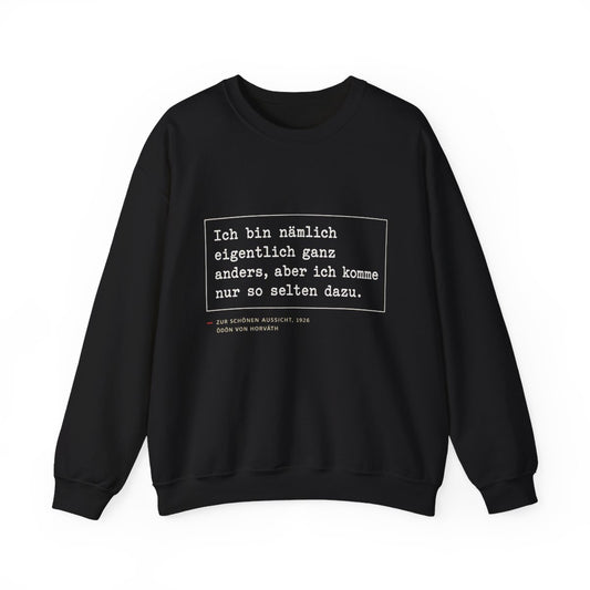 Unisex Sweatshirt mit Zitat - Horváth - Eigentlich ganz anders – front