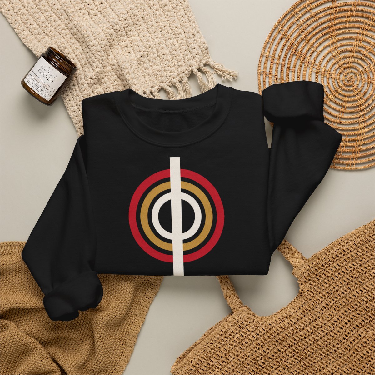 Unisex Sweatshirt mit Zitat - Börne - Hätte die Natur so viele Bauhaus – folded-2