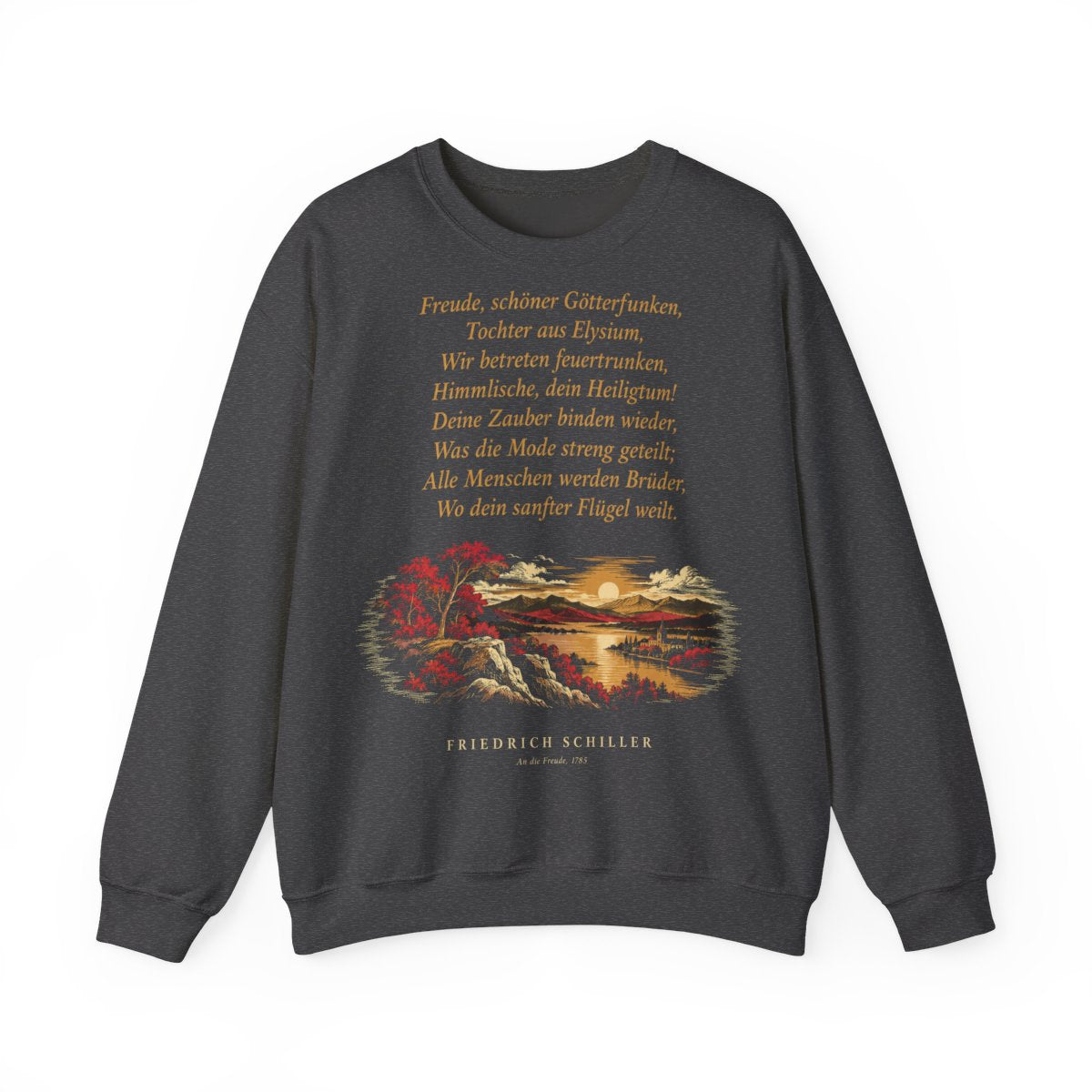Unisex Sweatshirt mit Zitat - Schiller - Freude, schöner Götterfunken – front