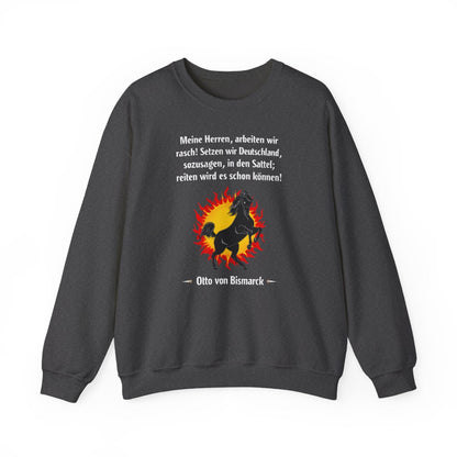 Unisex Sweatshirt mit Zitat - Bismarck - Deutschland in den Sattel – front