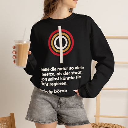 Unisex Sweatshirt mit Zitat - Börne - Hätte die Natur so viele Bauhaus – lifestyle-2