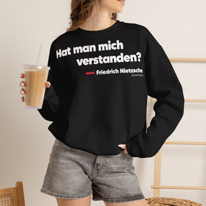 Unisex Sweatshirt mit Zitat - Nietzsche - Hat man mich verstanden – lifestyle-2