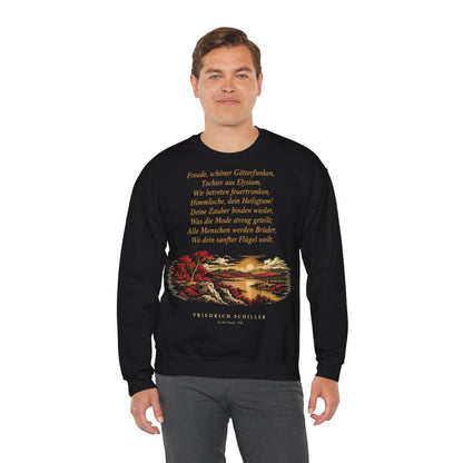 Unisex Sweatshirt mit Zitat - Schiller - Freude, schöner Götterfunken – person-3