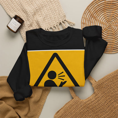 Unisex Sweatshirt mit Zitat - Platen-Hallermünde - Nur stets zu sprechen – folded-2