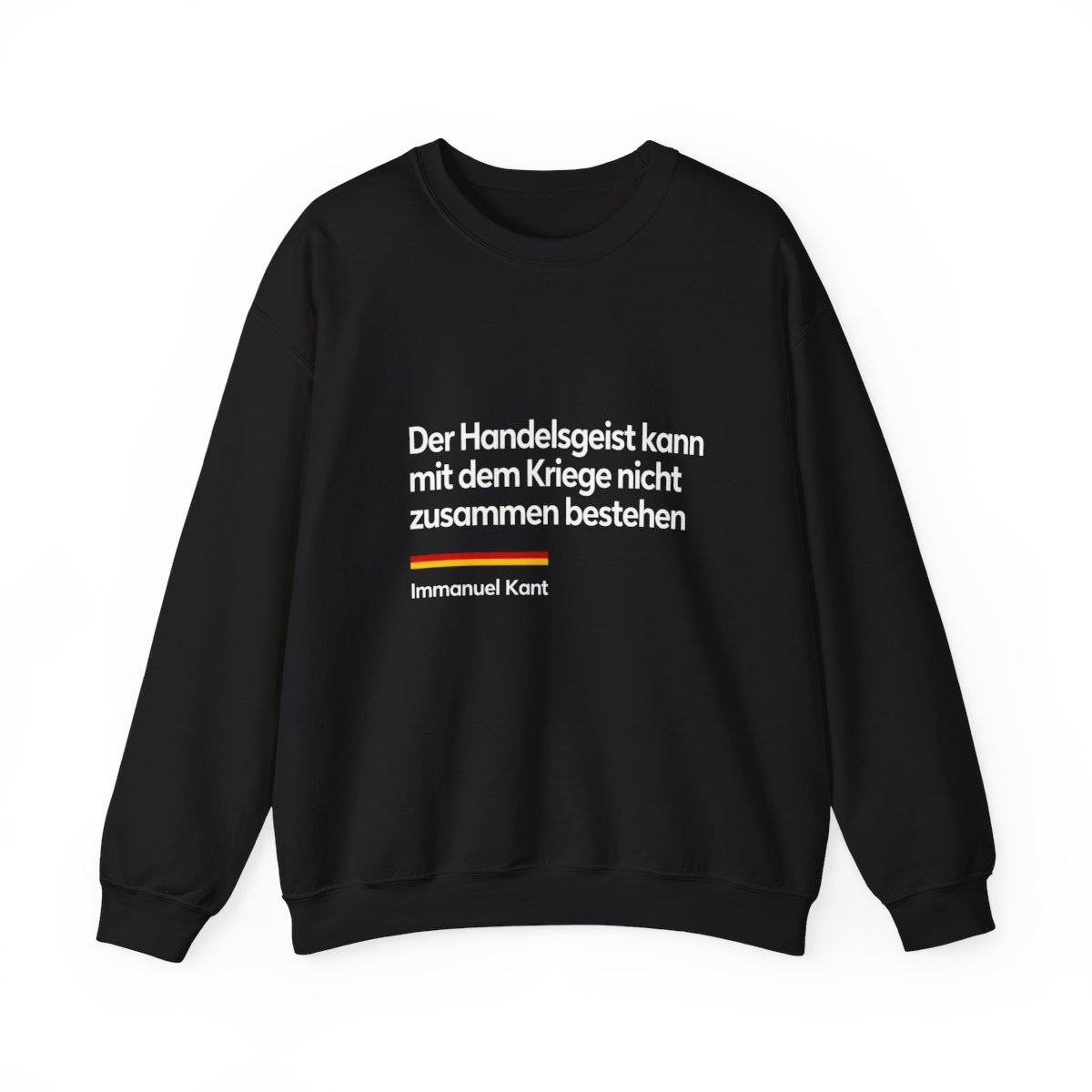 Unisex Sweatshirt mit Zitat - Kant - Der Handelsgeist – front
