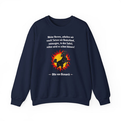 Unisex Sweatshirt mit Zitat - Bismarck - Deutschland in den Sattel – front