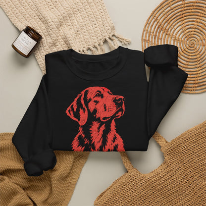 Unisex Sweatshirt mit Zitat - Tucholsky - Der eigene Hund macht keinen – folded-2