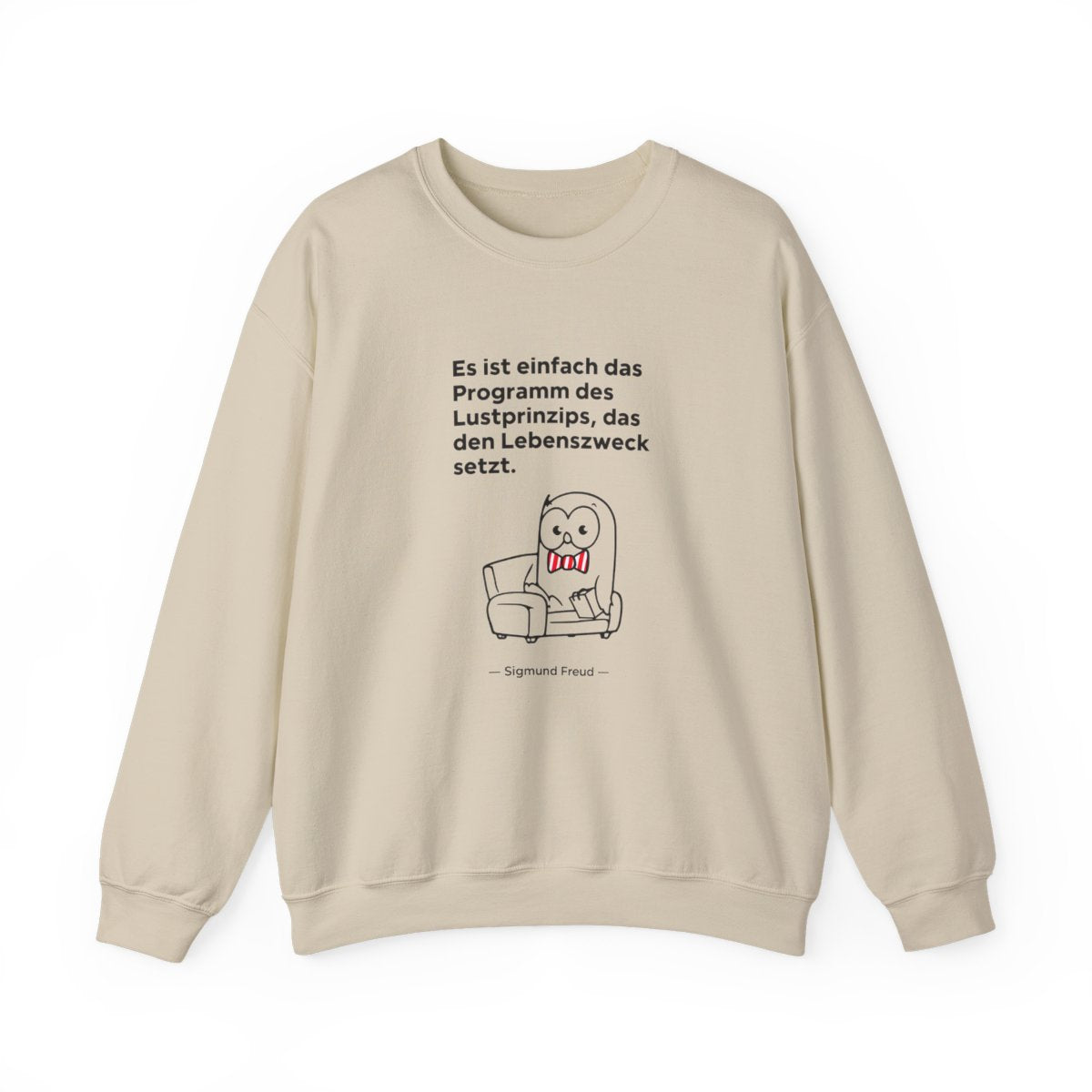 Unisex Sweatshirt mit Zitat - Freud - Lustprinzip – front