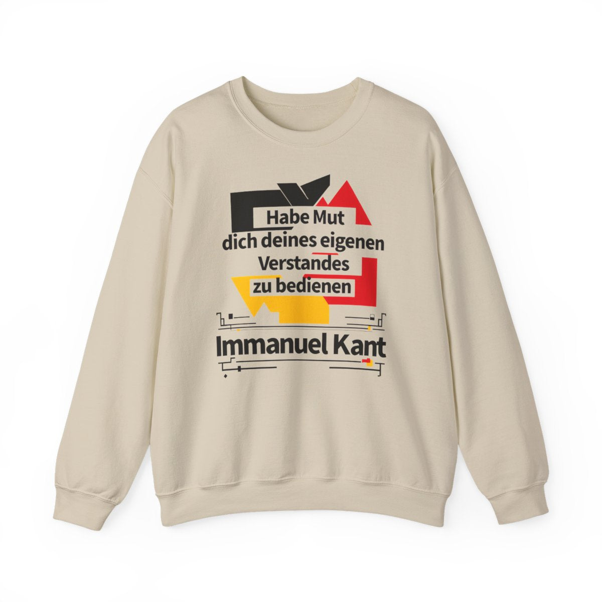 Unisex Sweatshirt mit Zitat - Kant - Habe Mut Bauhaus – front