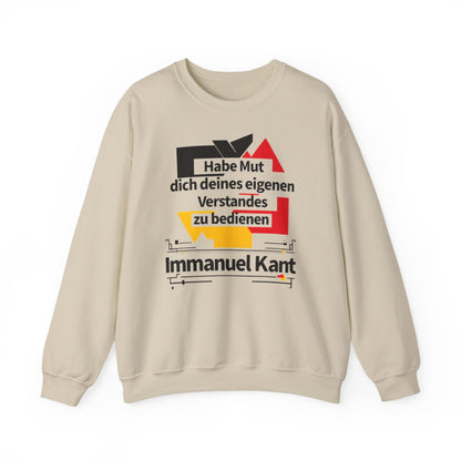 Unisex Sweatshirt mit Zitat - Kant - Habe Mut Bauhaus – front