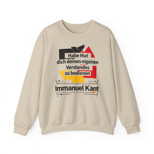 Unisex Sweatshirt mit Zitat - Kant - Habe Mut Bauhaus – front