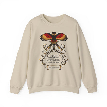 Unisex Sweatshirt mit Zitat - Goethe - Hoffnungslos versklavt – front
