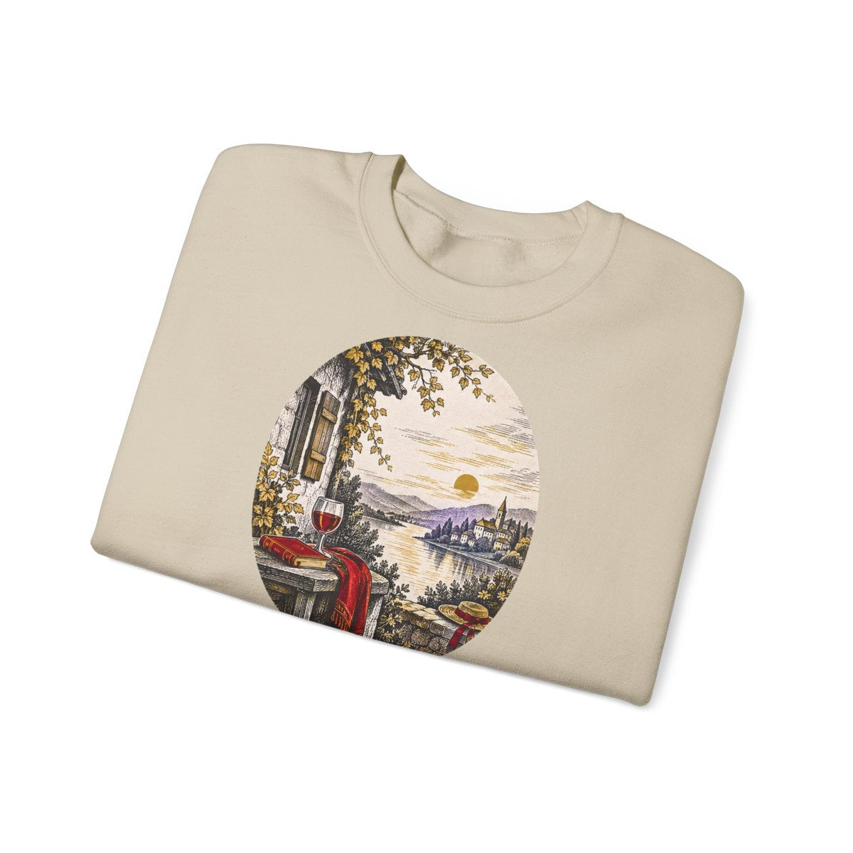 Unisex Sweatshirt mit Zitat - Goethe - Tages Arbeit – folded