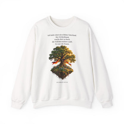 Unisex Sweatshirt mit Zitat - Heine - Schönes Vaterland Eiche – front