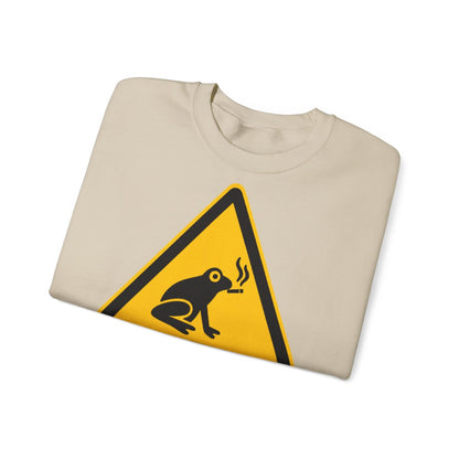 Unisex Sweatshirt mit Zitat - Busch - Drei Wochen war der Frosch so krank – folded