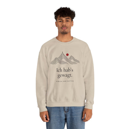 Unisex Sweatshirt mit Zitat - Ulrich von Hutten - Ich habs gewagt – person-2