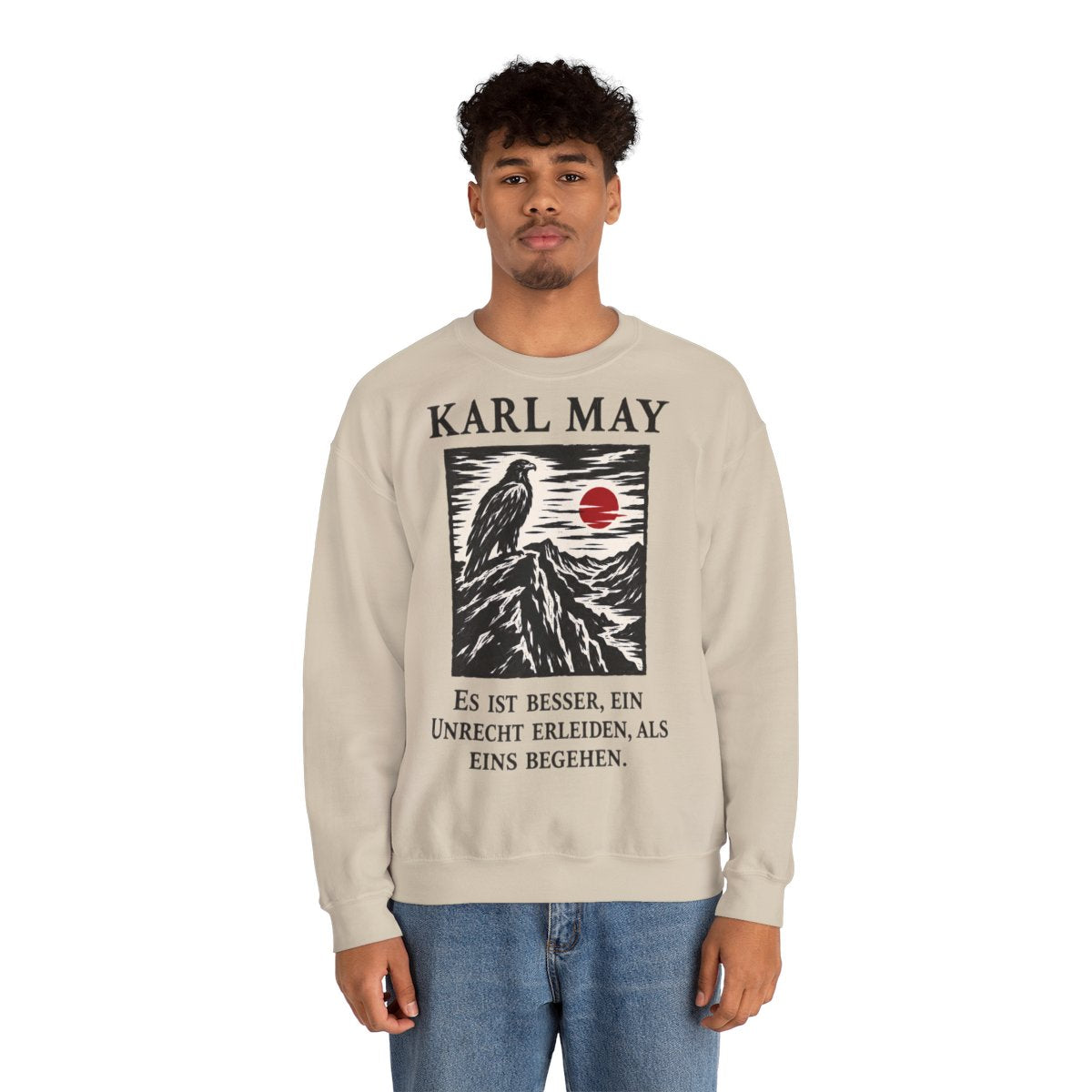 Unisex Sweatshirt mit Zitat - May - Es ist besser – person-2