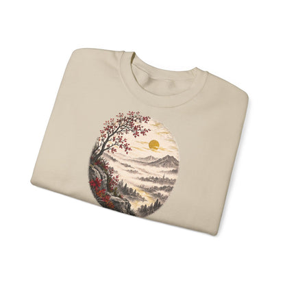 Unisex Sweatshirt mit Zitat - Goethe - Füllest wieder Busch und Tal – folded