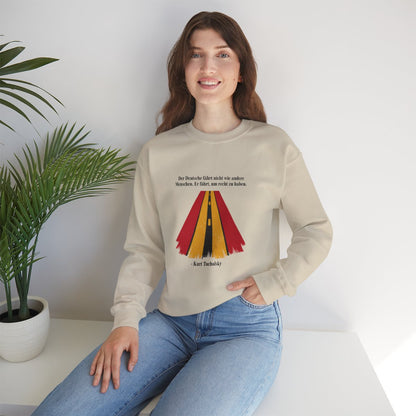 Unisex Sweatshirt mit Zitat - Tucholsky - Fährt um recht zu haben – lifestyle