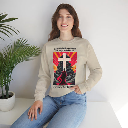 Unisex Sweatshirt mit Zitat - Heine - Gott wird mir verzeihen – lifestyle