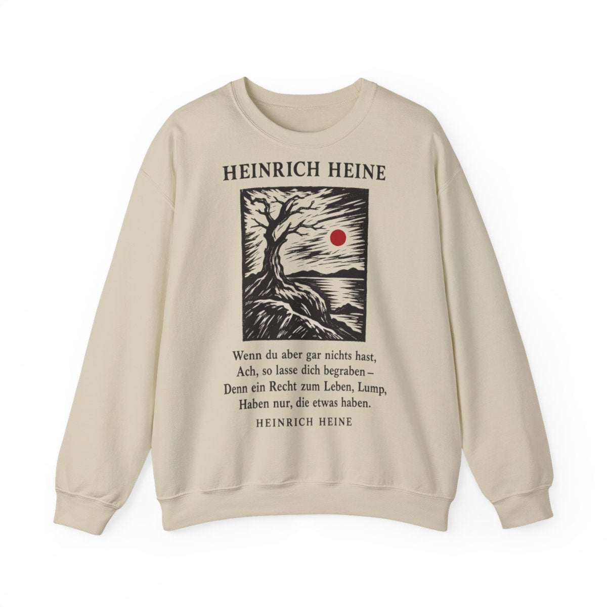Unisex Sweatshirt mit Zitat - Heine - Wenn du aber gar nichts hast – front