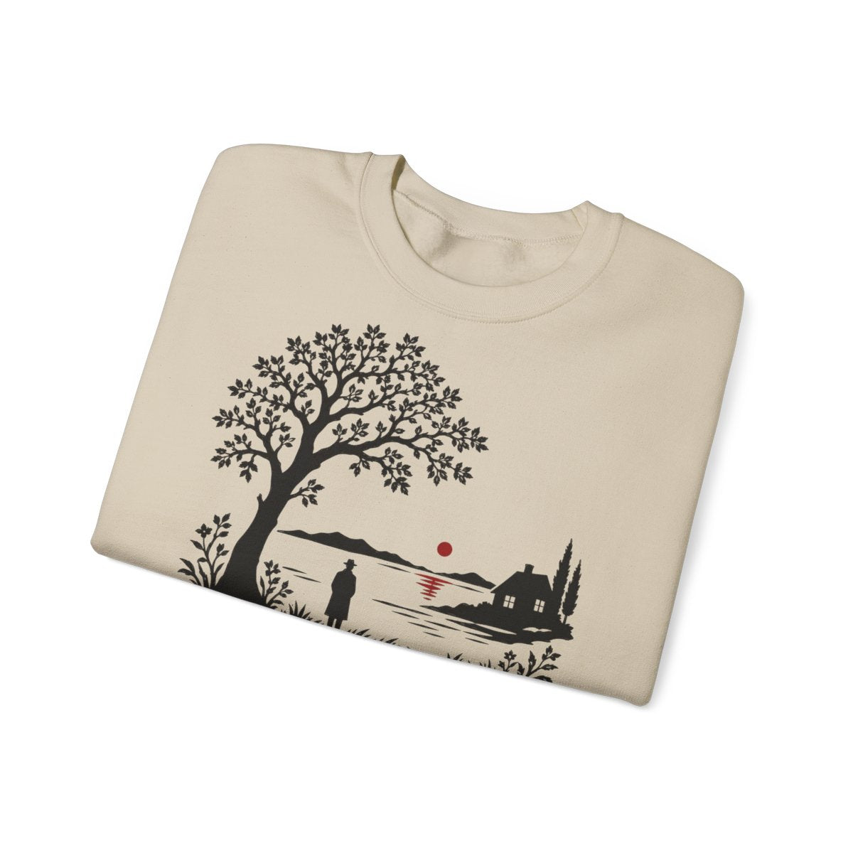 Unisex Sweatshirt mit Zitat - Kafka - Ein Buch muss die Axt Scherenschnitt – folded