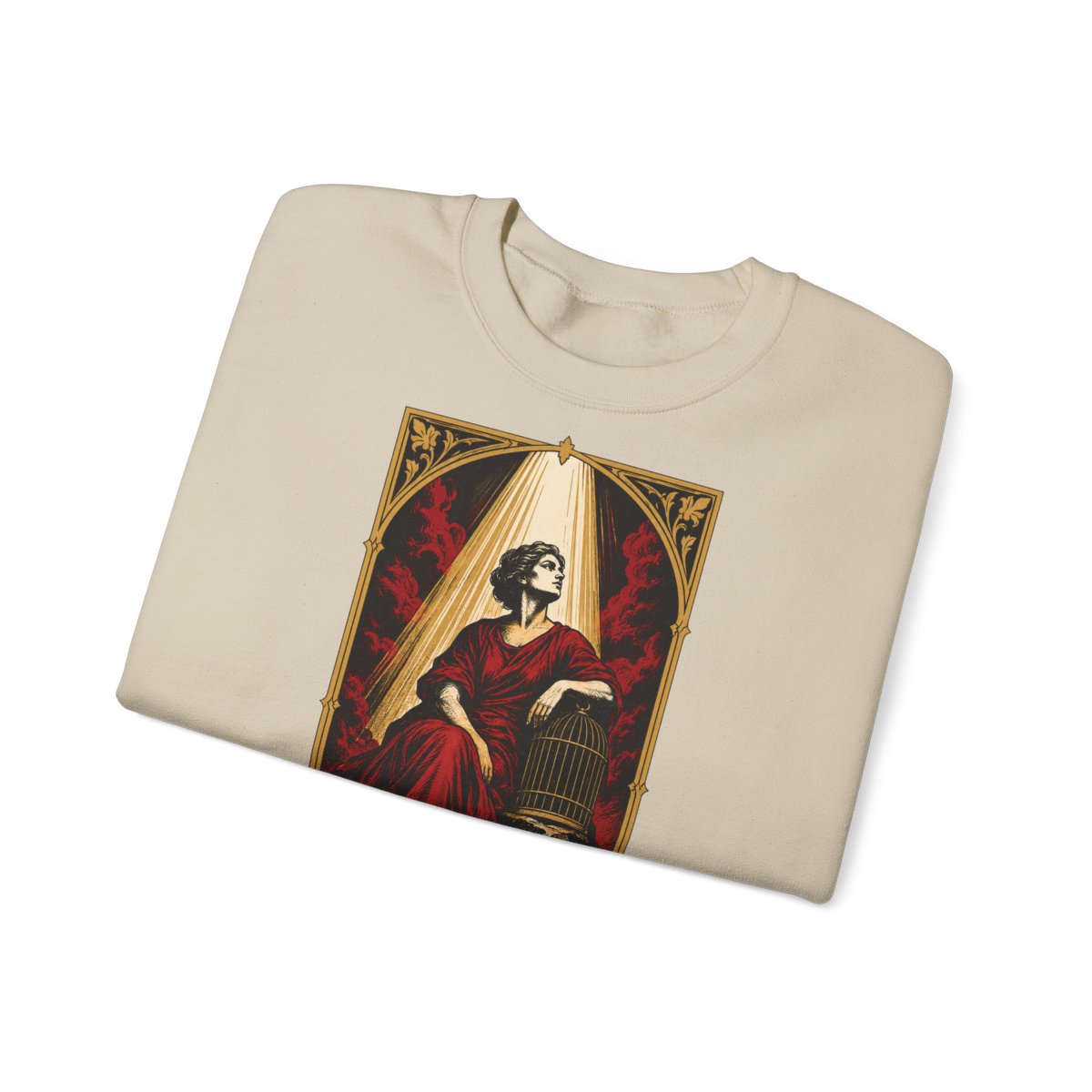 Unisex Sweatshirt mit Zitat - Luxemburg - Freiheit ist immer Freiheit der Andersdenkenden – folded
