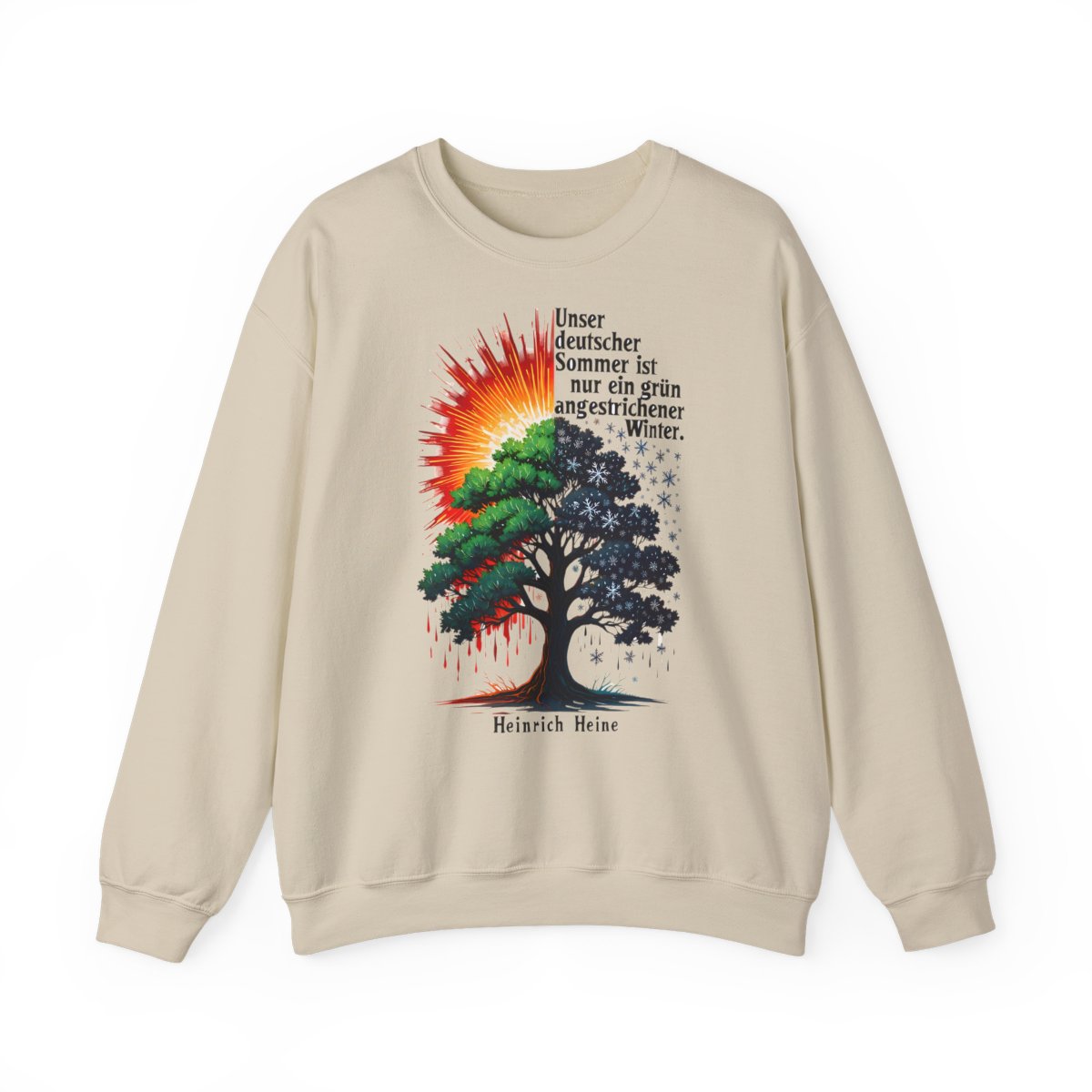Unisex Sweatshirt mit Zitat - Heine - Deutscher Sommer – front