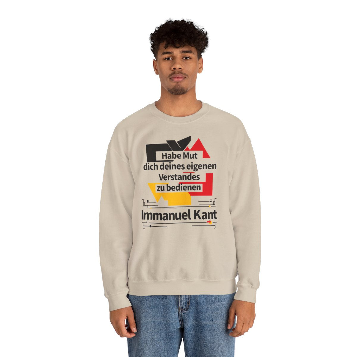 Unisex Sweatshirt mit Zitat - Kant - Habe Mut Bauhaus – person-2