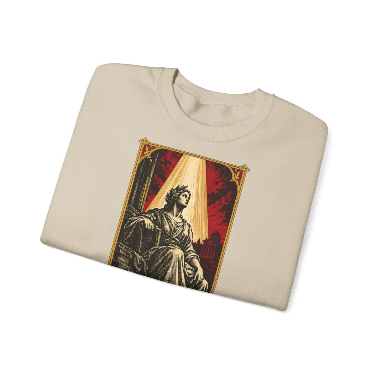Unisex Sweatshirt mit Zitat - Kant - Das Recht muß nie – folded