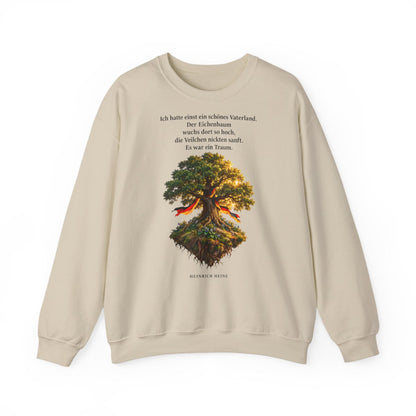 Unisex Sweatshirt mit Zitat - Heine - Schönes Vaterland Eiche – front