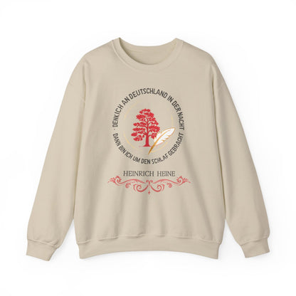 Unisex Sweatshirt mit Zitat - Heine - Nachtgedanken Kreis – front