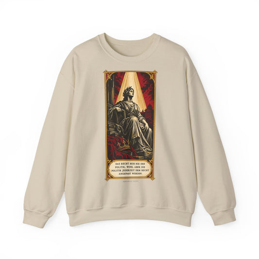 Unisex Sweatshirt mit Zitat - Kant - Das Recht muß nie – front