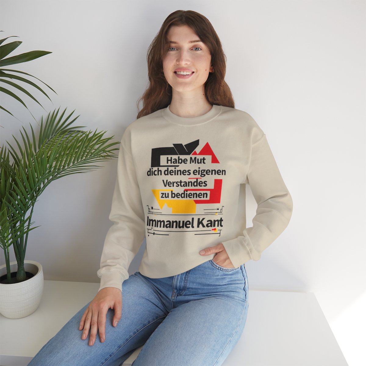 Unisex Sweatshirt mit Zitat - Kant - Habe Mut Bauhaus – lifestyle