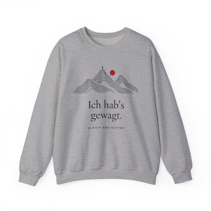 Unisex Sweatshirt mit Zitat - Ulrich von Hutten - Ich habs gewagt – front