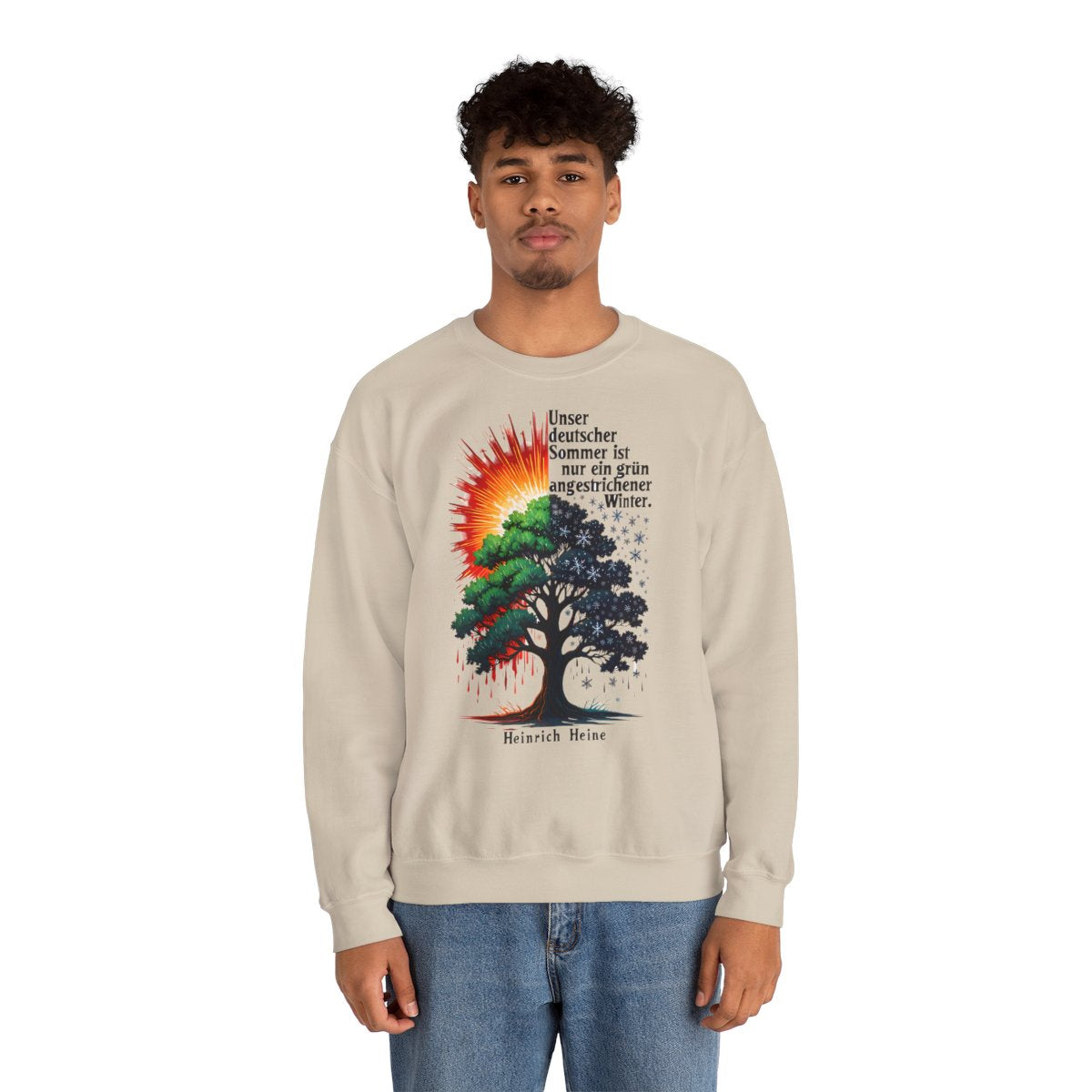 Unisex Sweatshirt mit Zitat - Heine - Deutscher Sommer – person-2