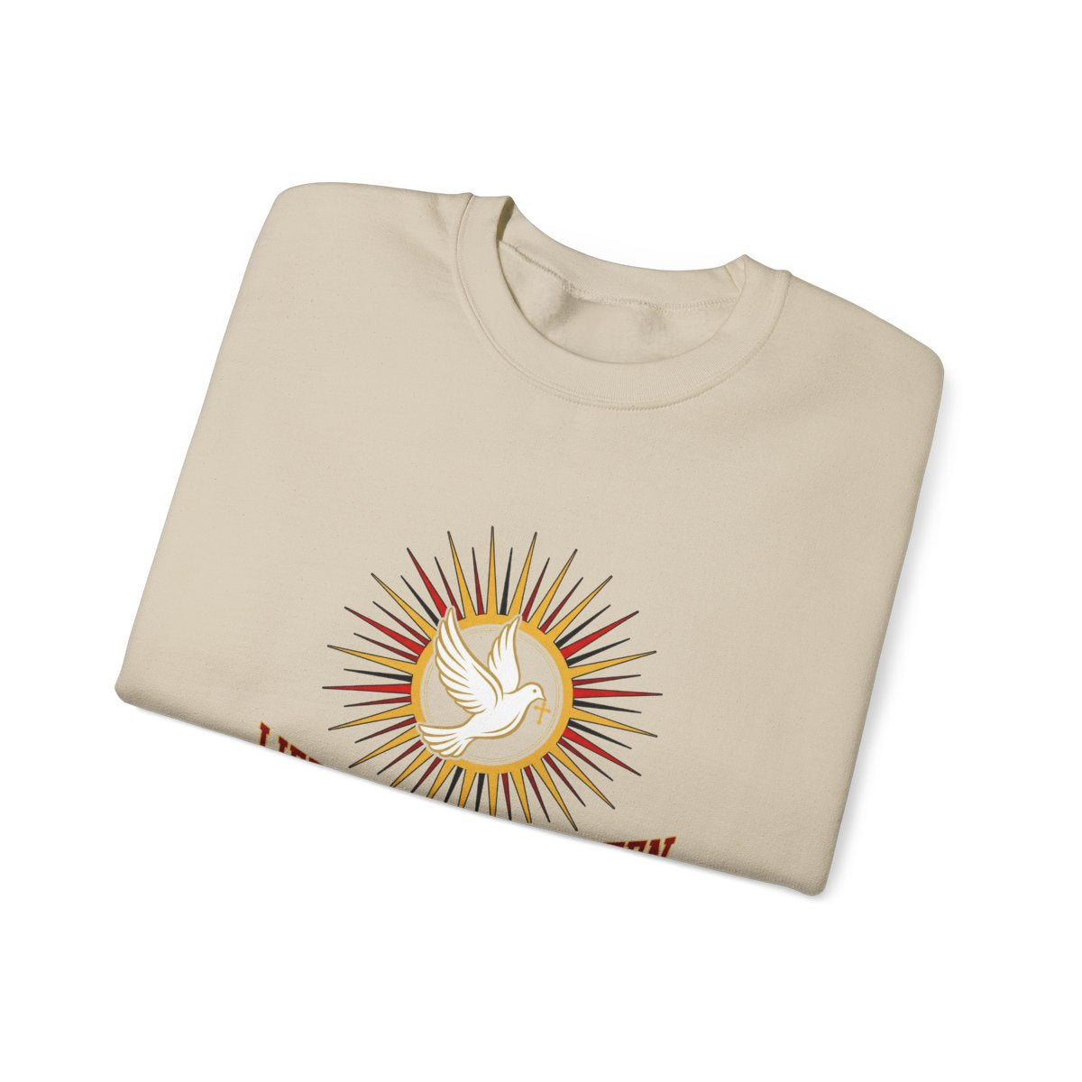 Unisex Sweatshirt mit Zitat - Bibel - Liebe deinen Nächsten – folded