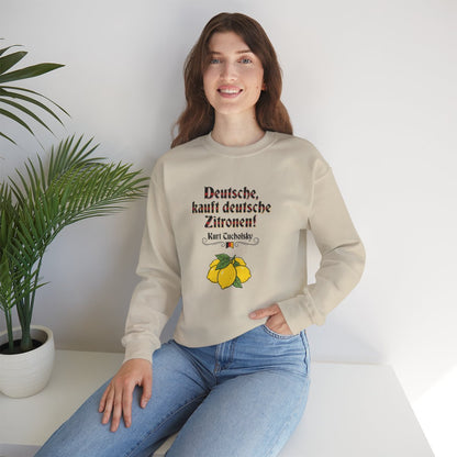 Unisex Sweatshirt mit Zitat - Tucholsky - Deutsche Zitronen – lifestyle