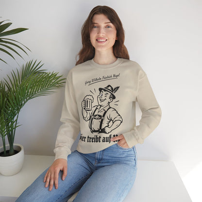 Unisex Sweatshirt mit Zitat - Hegel - Bier treibt auf Urin – lifestyle