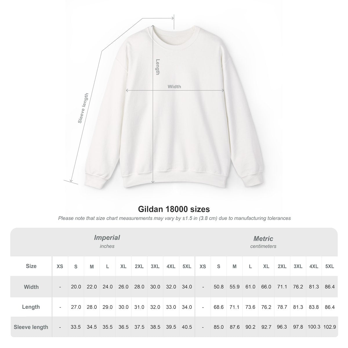 Unisex Sweatshirt mit Zitat - Müller - Das Wandern – size-chart
