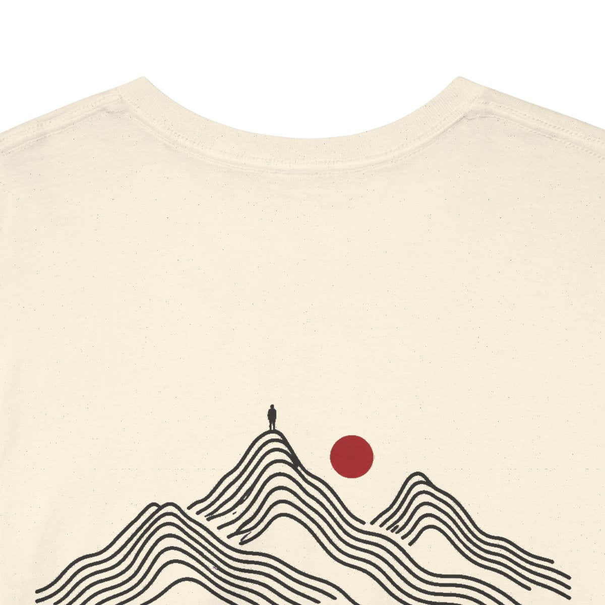 Unisex T-Shirt mit Zitat - Ulrich von Hutten - Ich habs gewagt (Druck hinten) – back-collar-closeup