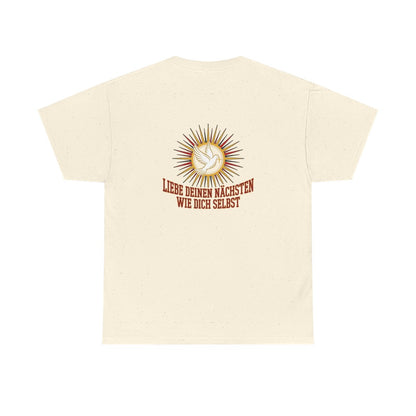 Unisex T-Shirt mit Zitat - Bibel - Liebe deinen Nächsten (Druck hinten) – back