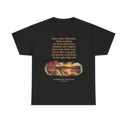 Unisex T-Shirt mit Zitat - Schiller - Freude, schöner Götterfunken – front