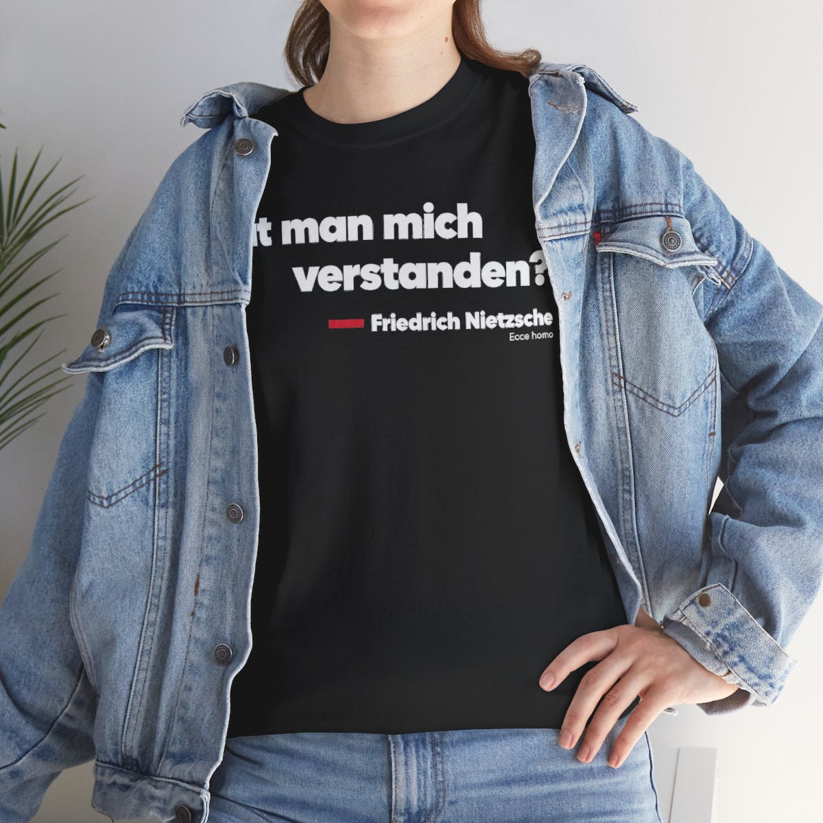 Unisex T-Shirt mit Zitat - Nietzsche - Hat man mich verstanden – lifestyle