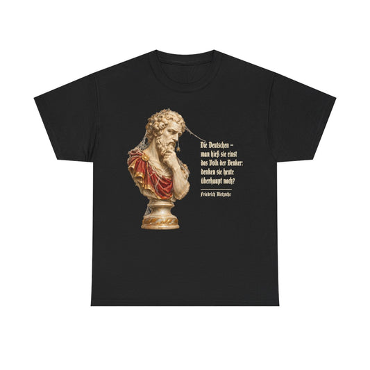 Unisex T-Shirt mit Zitat - Nietzsche - Volk der Denker – front