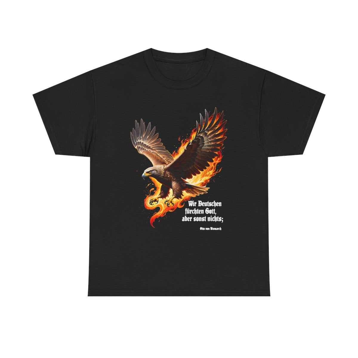 Unisex T-Shirt mit Zitat - Bismarck - Fürchten Gott sonst nichts – front