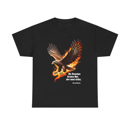 Unisex T-Shirt mit Zitat - Bismarck - Fürchten Gott sonst nichts – front