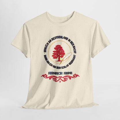 Unisex T-Shirt mit Zitat - Heine - Nachtgedanken Kreis – hanging-1