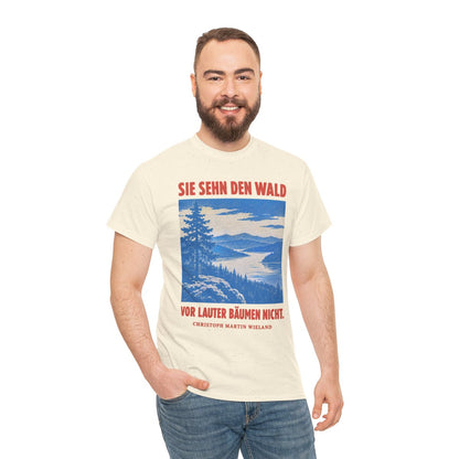 Unisex T-Shirt mit Zitat - Wieland - Sie sehn den Wald vor – person-3
