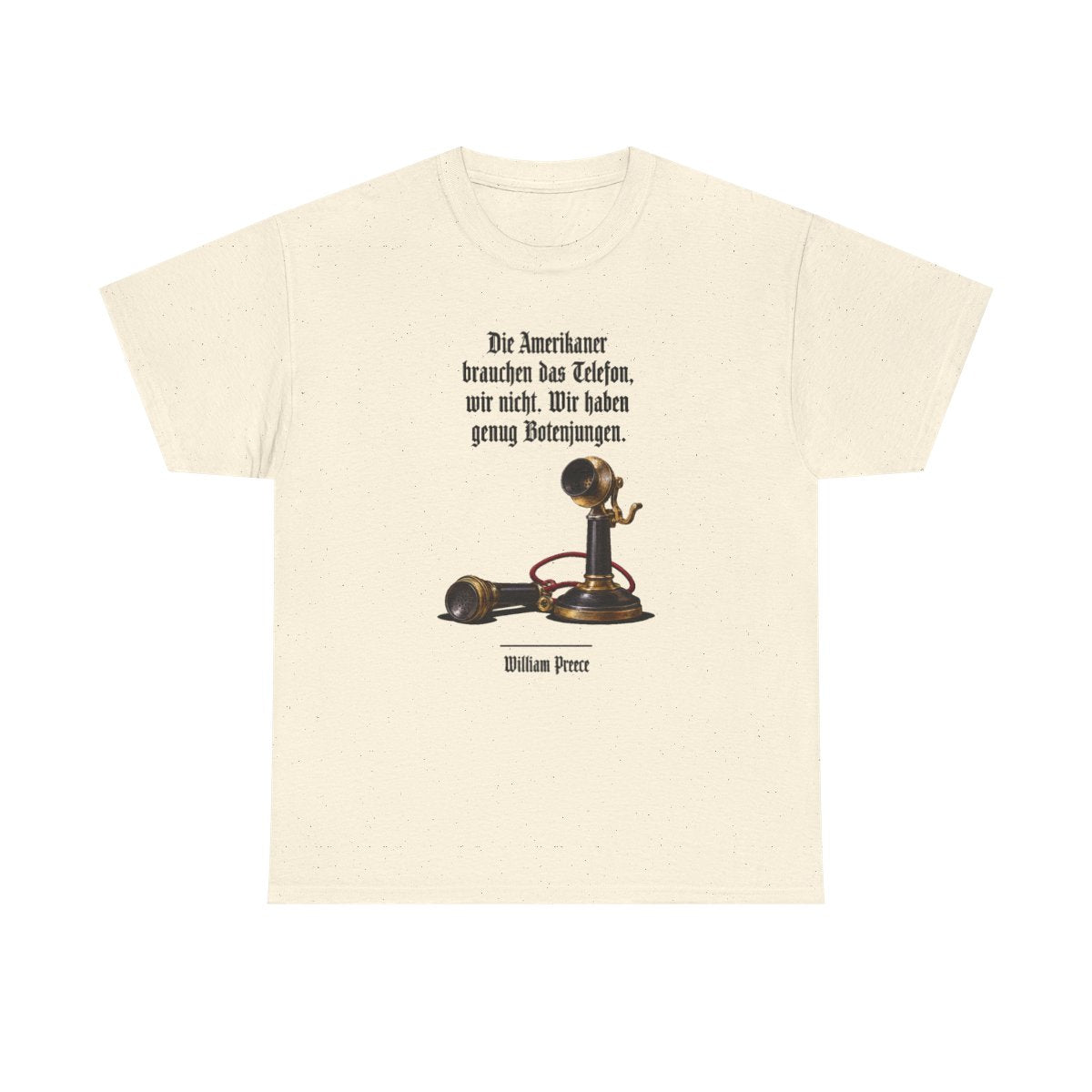 Unisex T-Shirt mit Zitat - Preece - Genug Botenjungen – front